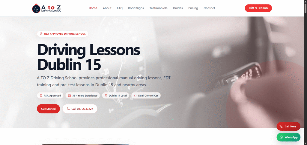 A TO Z Driving School case study preview